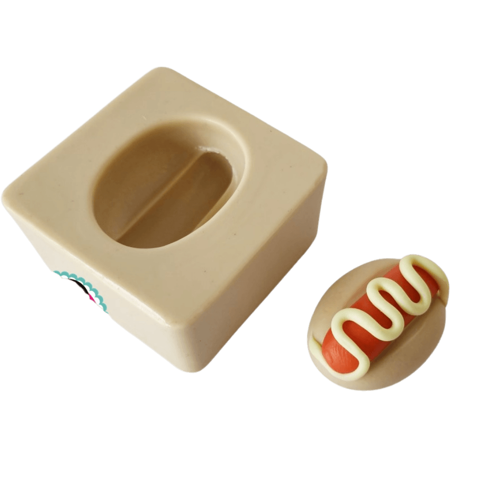 Molde de Silicone Mini Cachorro Quente - Cód 588