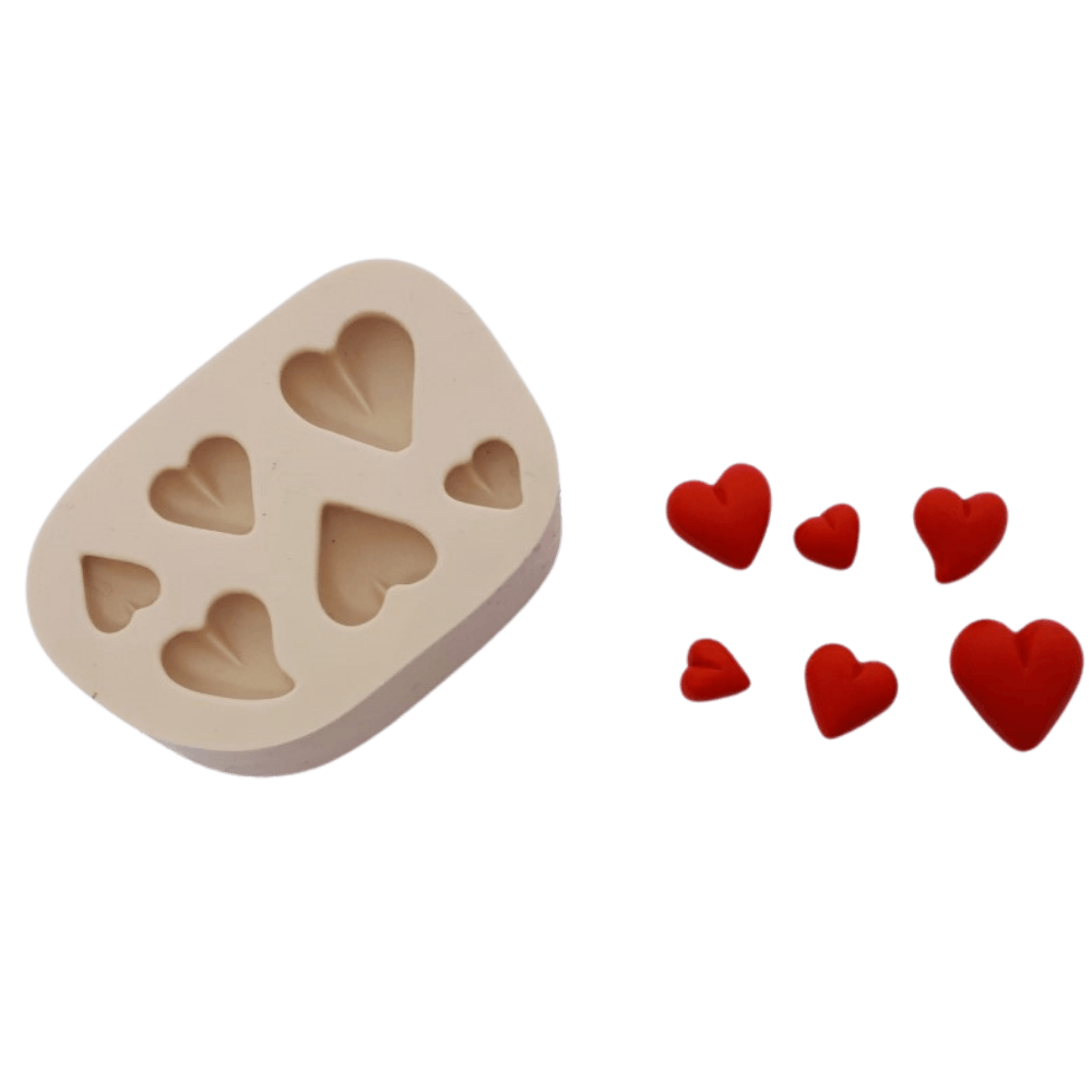 Molde de Silicone Mini Corações - Cód 467