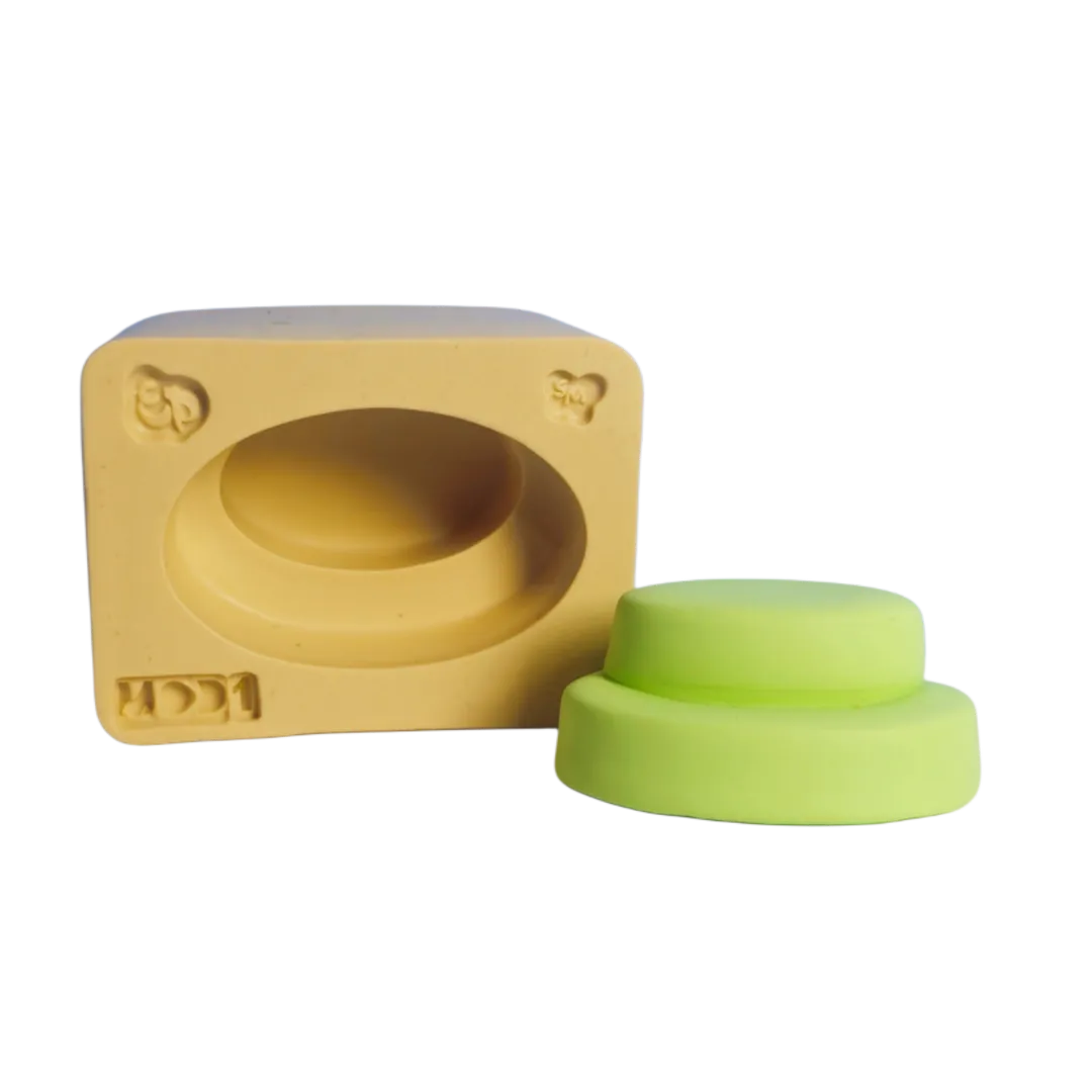 Molde de Silicone Base Oval Dupla Delicatta - Mod 1 - Cód 2236