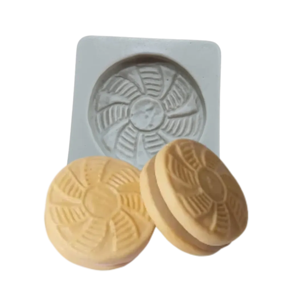 Molde de Silicone Bolacha Mousse - Cód 518