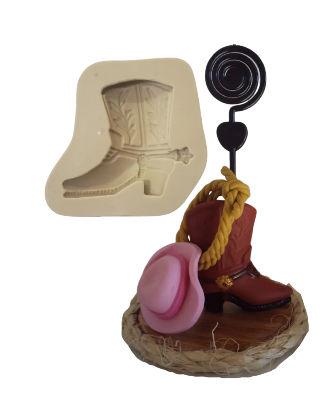 Molde de Silicone Bota Country - Cód 044