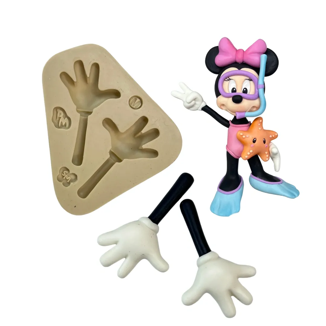 Molde de Silicone Bracinhos para Ratinhos M - Cód 2040