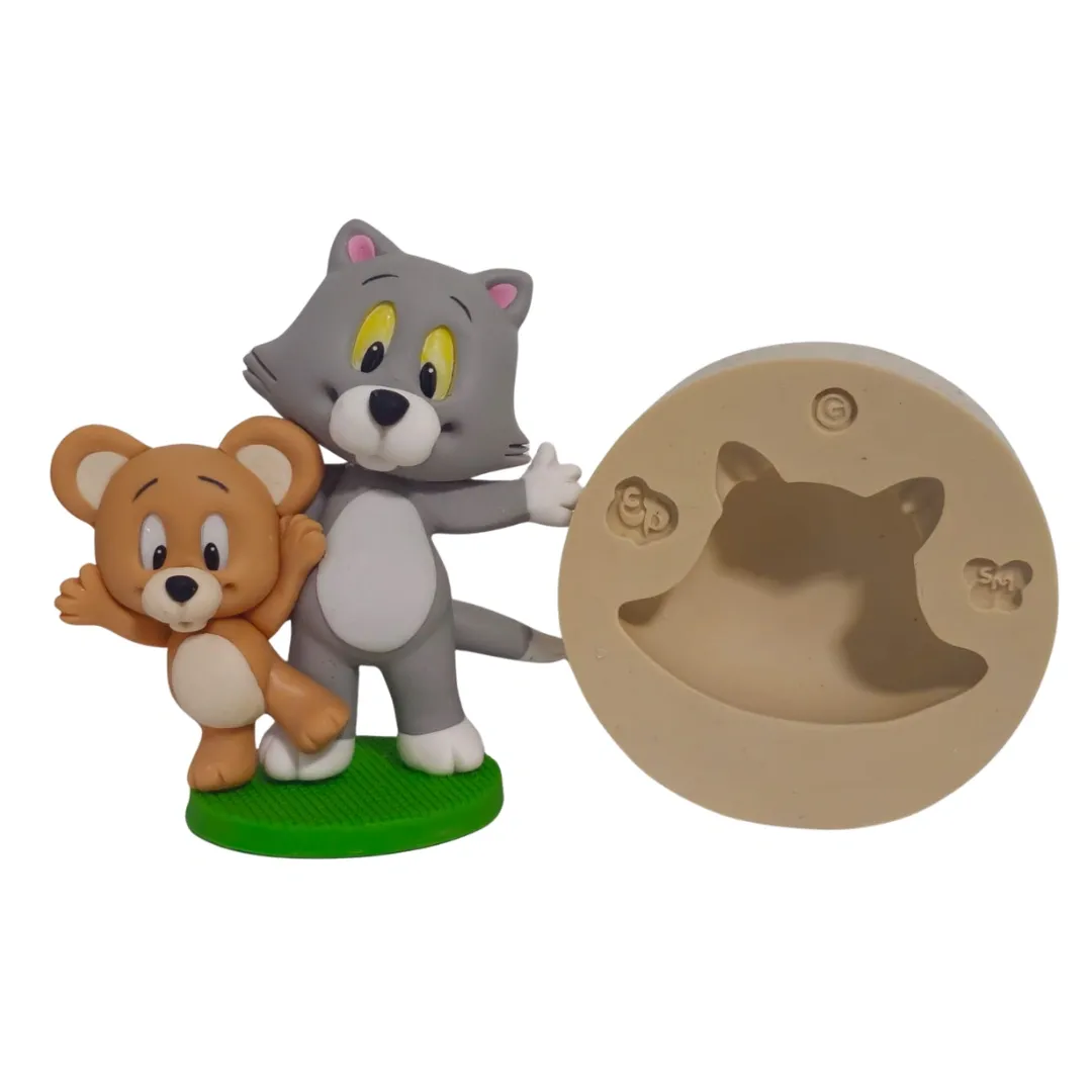 Molde de Silicone Cabeça de Bichinhos Paixão G - Cód 2198