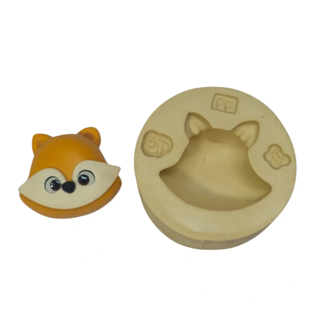 Molde de Silicone Cabeça de Bichinhos Paixão PP - Cód 2195