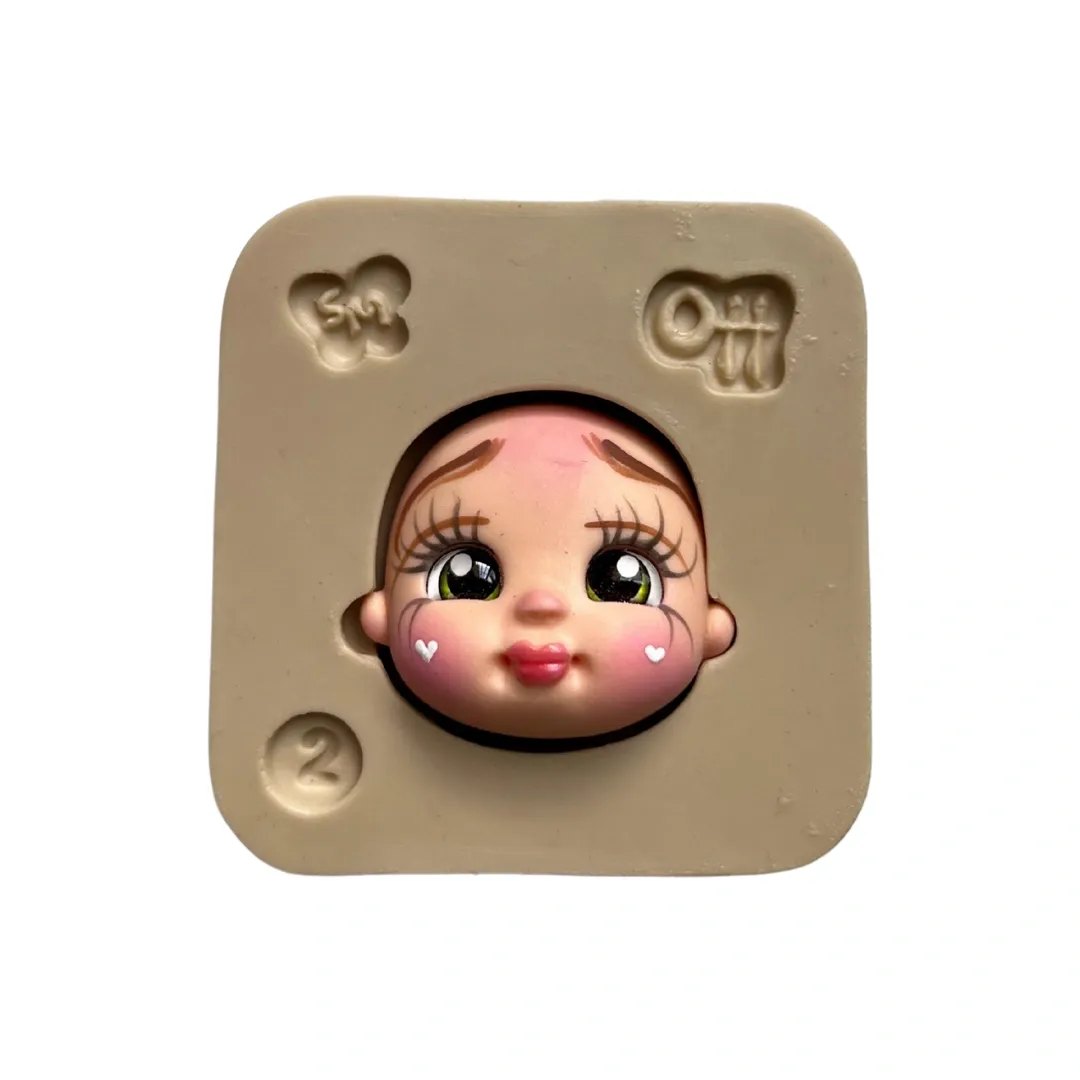 Molde de Silicone Cabecinha Mini Encantos 2 - Cód 2100
