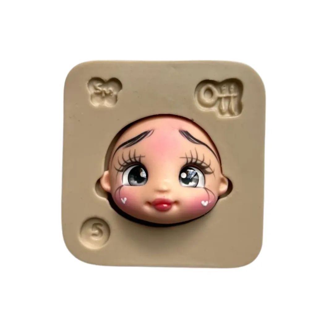 Molde de Silicone Cabecinha Mini Encantos 5 - Cód 2103