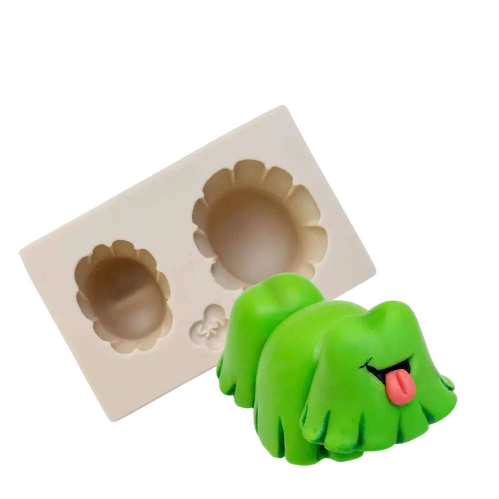 Molde de Silicone Cachorro Verde da Turminha - cód 2275