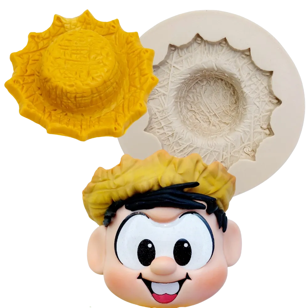 Molde de Silicone Chapéu de Palha - cód 2271