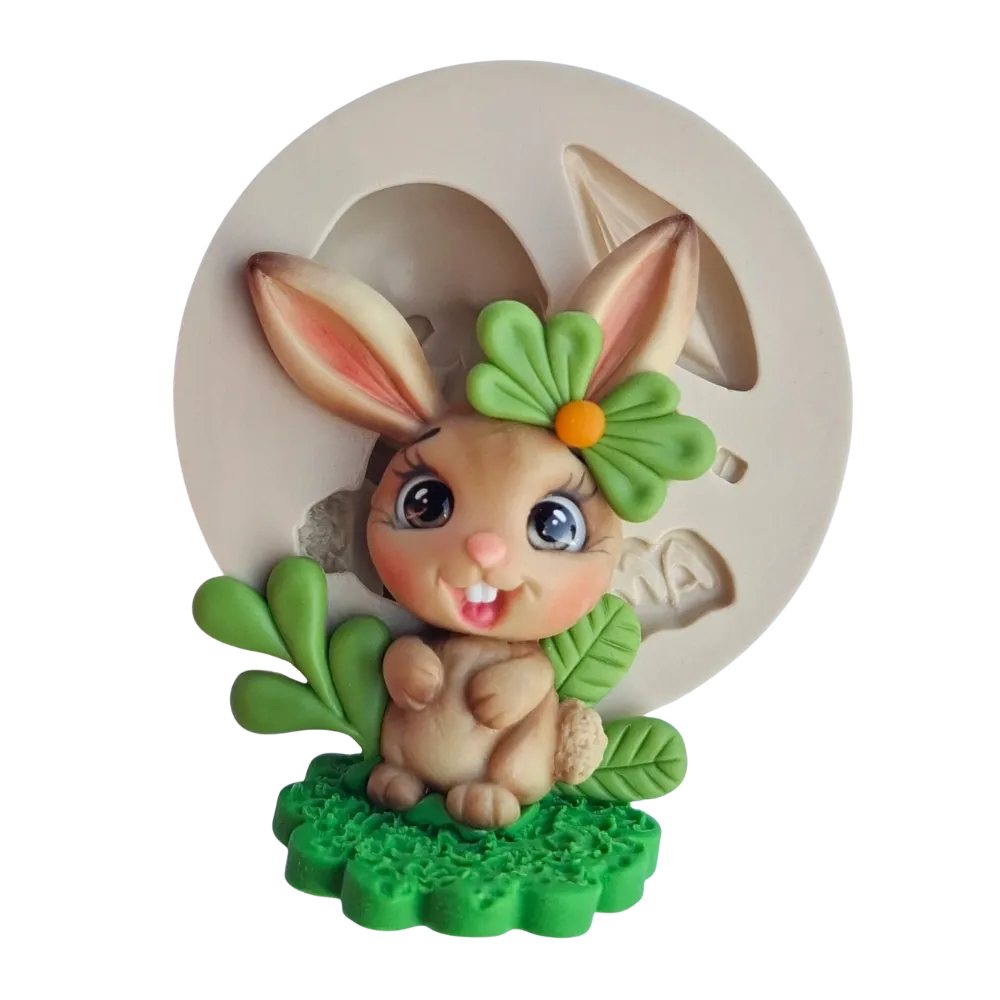 Molde de Silicone Coelho Dentinho Cut - Cód 2226