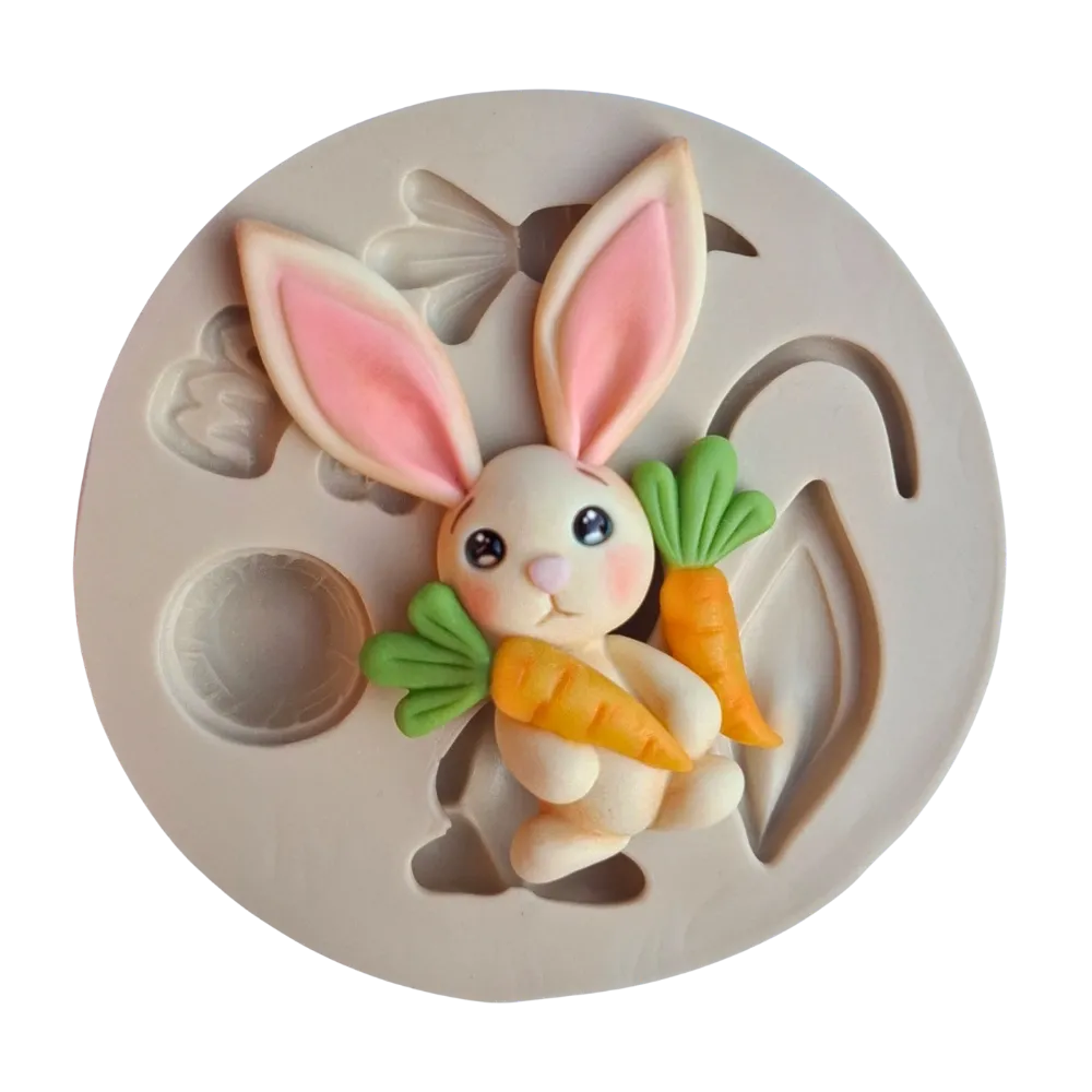 Molde de Silicone Coelho Orelhudo Cut - Cód 2224