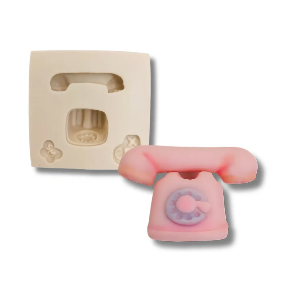 Molde de Silicone Collor Goods Telefone Retrô - Cód 1748