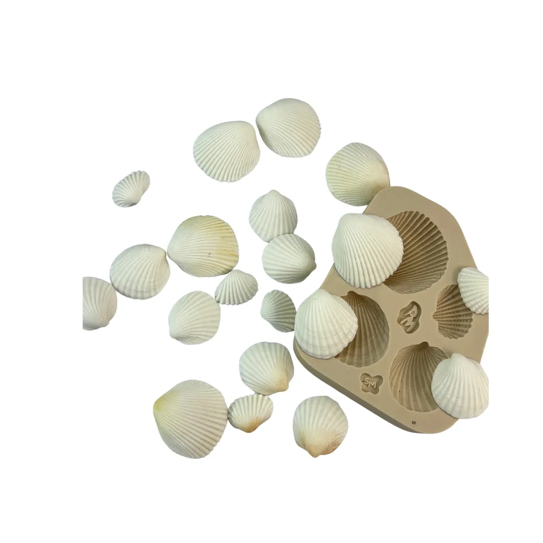 Molde de Silicone Conchas do Mar Realistas com 4 - Cód 2064