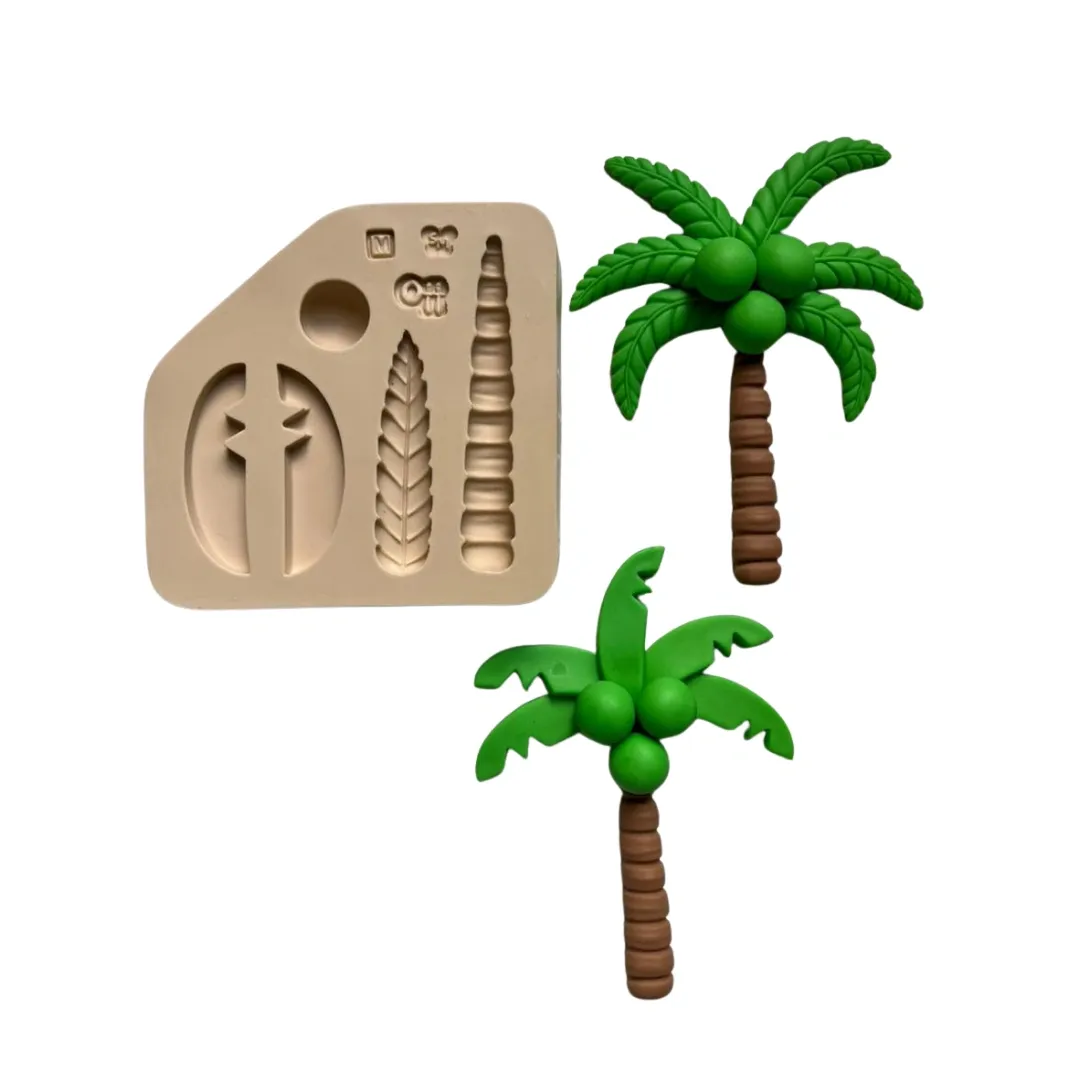 Molde de Silicone Coqueiro Tropical G - Cód 2097