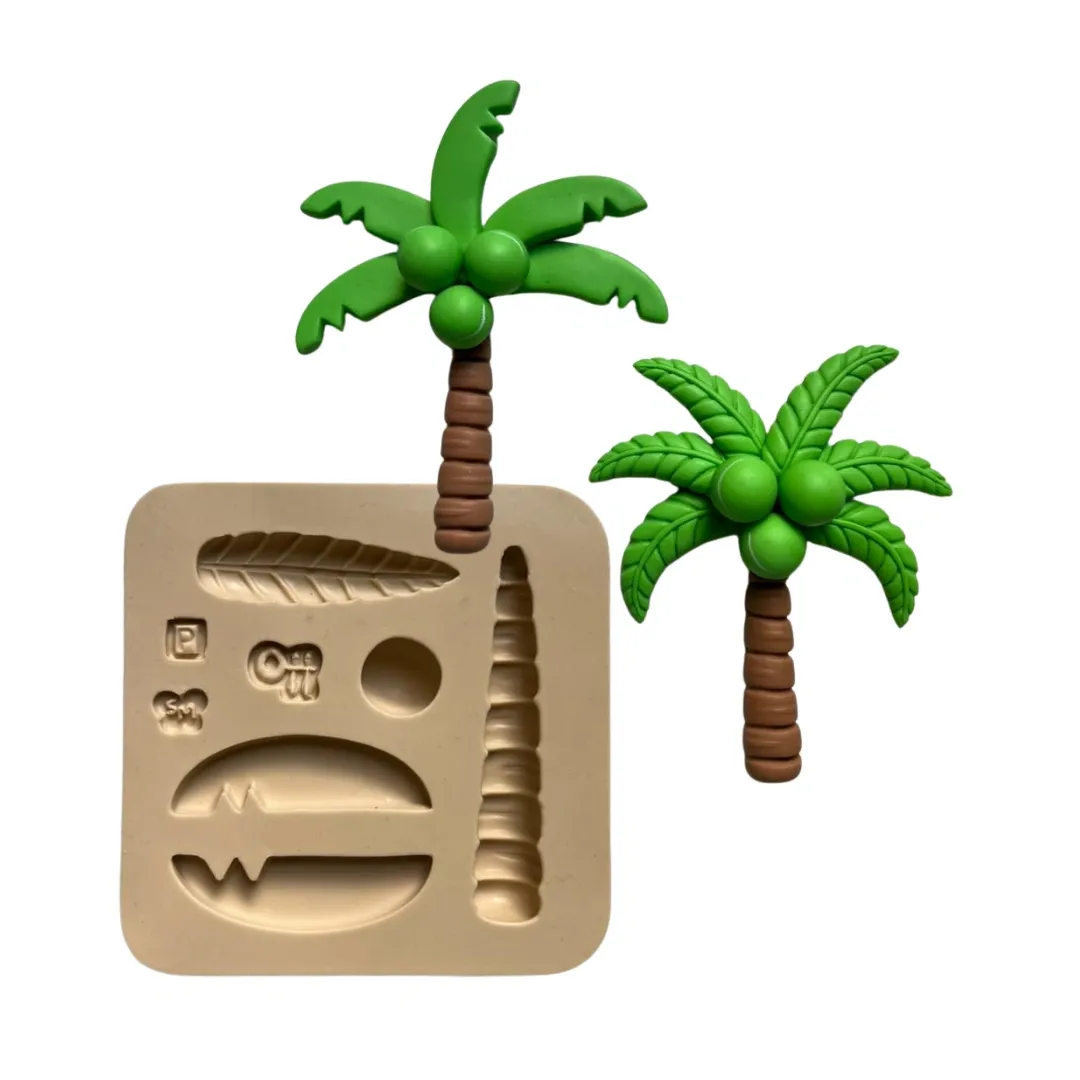 Molde de Silicone Coqueiro Tropical P - Cód 2095
