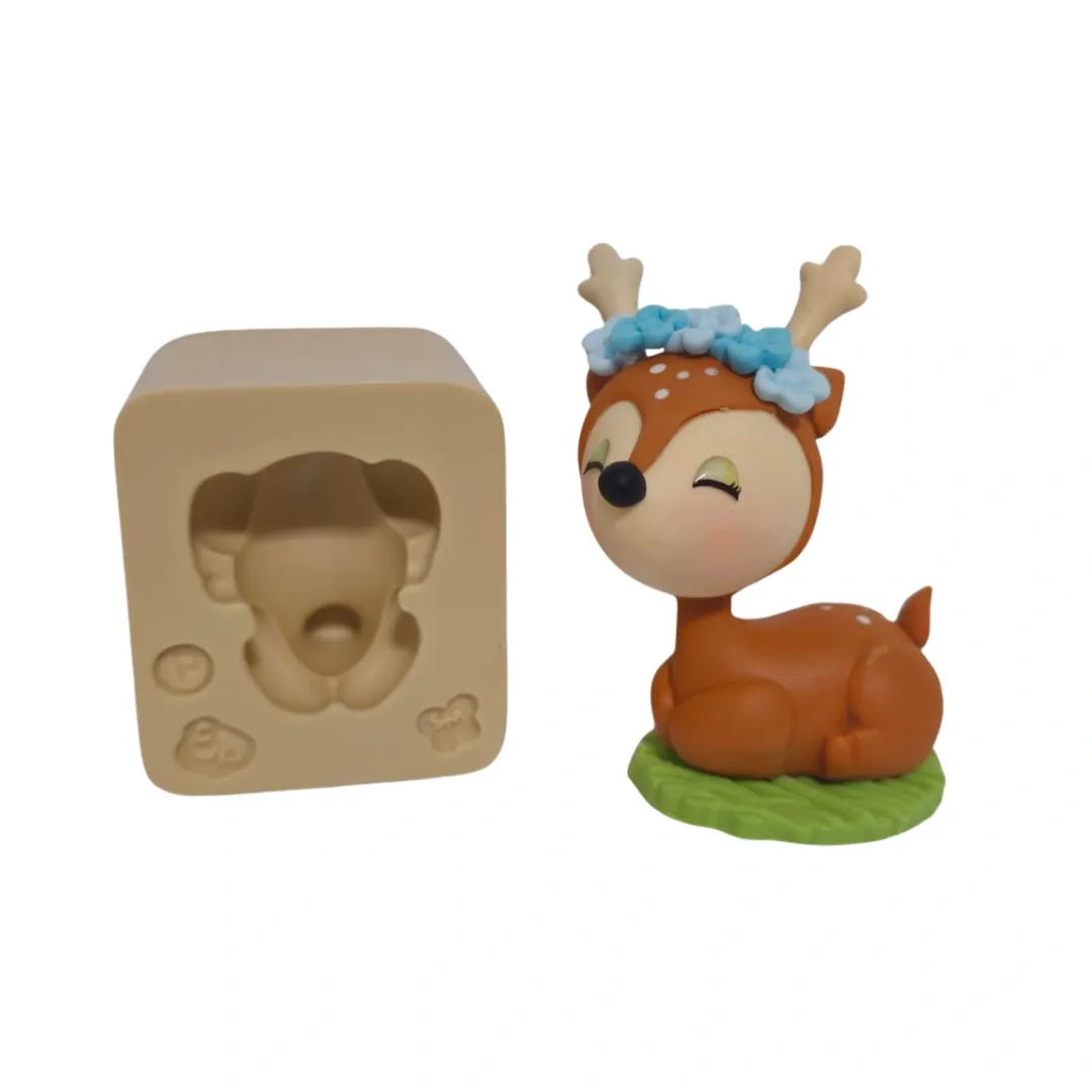 Molde de Silicone Corpinho de Cervo Paixão P  - Cód 2200