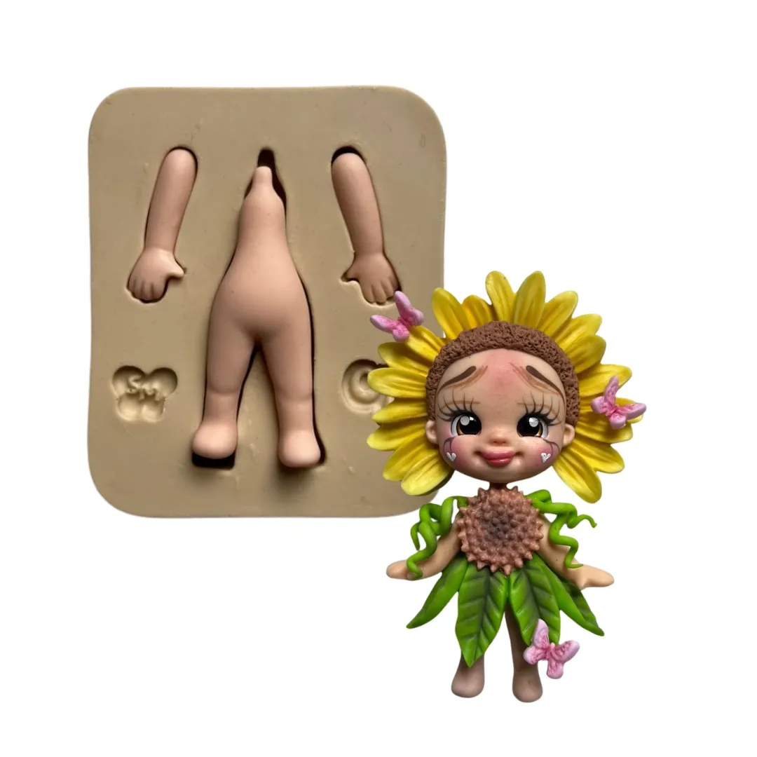 Molde de Silicone Corpinho Mini Encantos  - Cód 2107