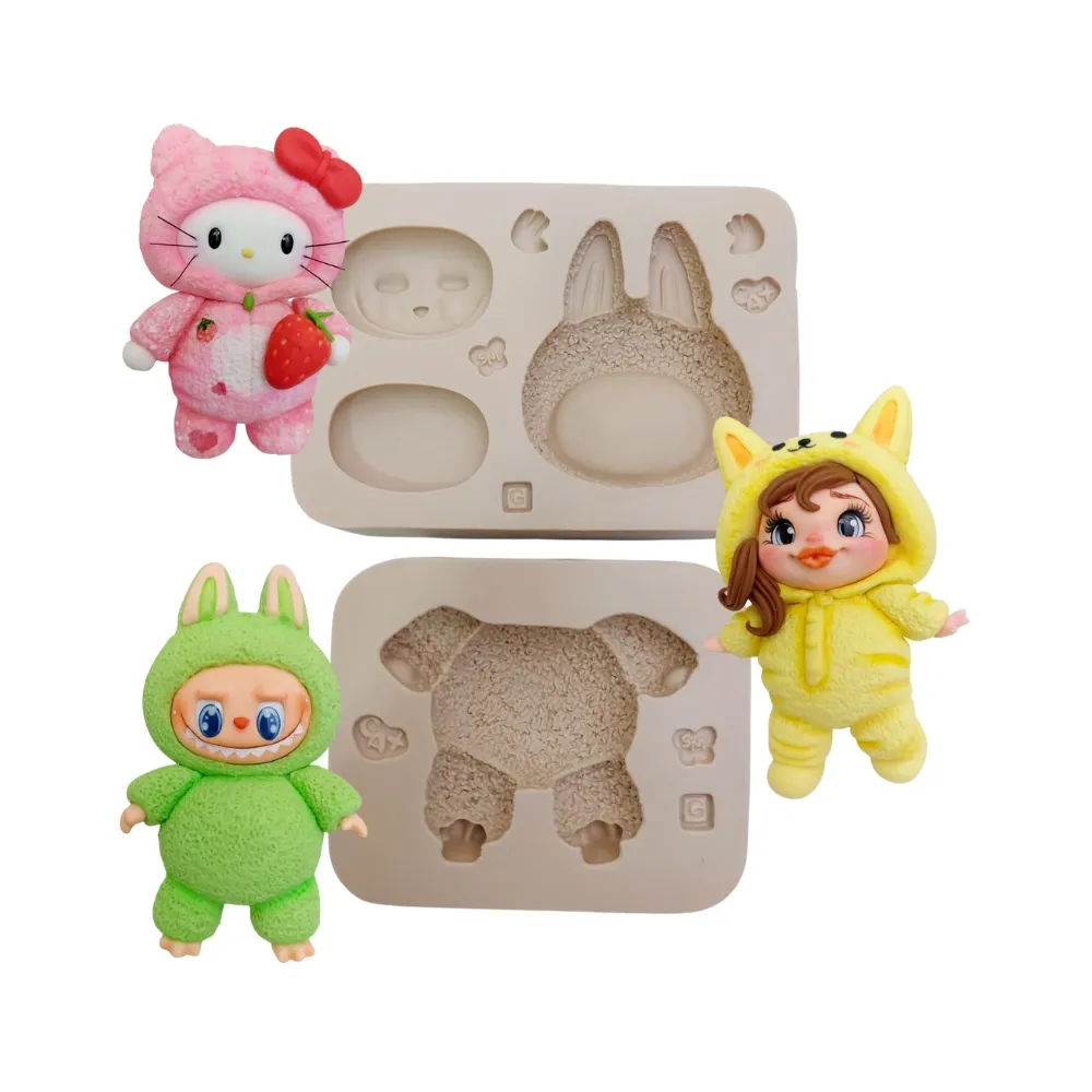 Molde de Silicone Criaturinhas Cut G- Cód 1740