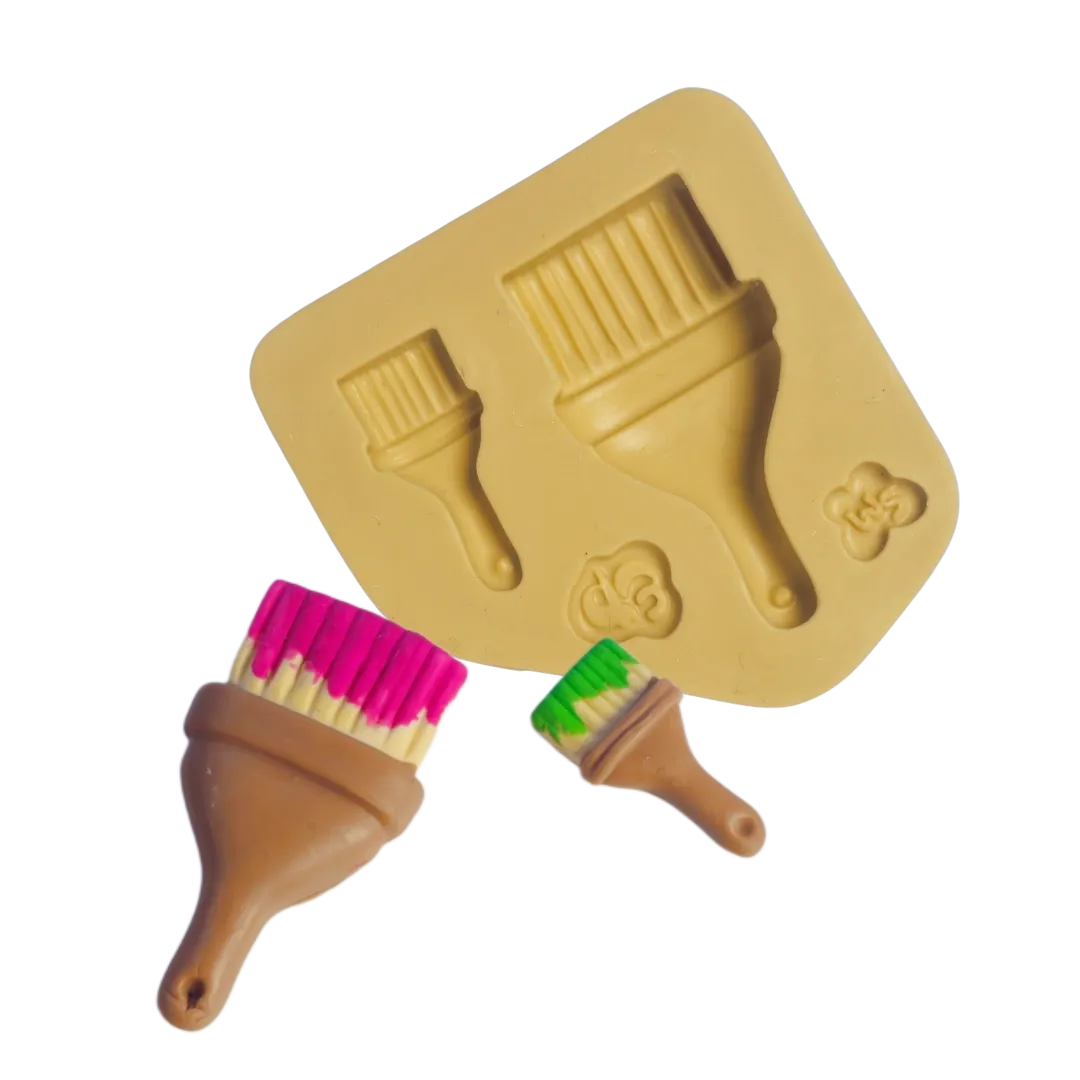 Molde de Silicone Dupla Pincel Largo Paixão - Cód 2252