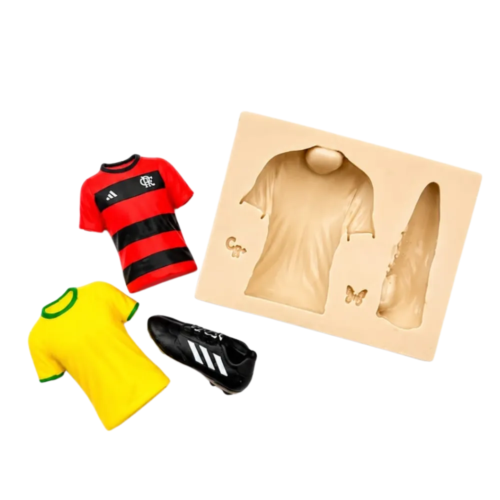 Molde de Silicone Esportes Futebol - cód 2304