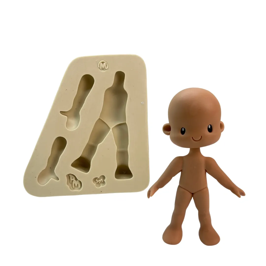 Molde de Silicone Fábrica de Bonecos - Corpinho M Cód 2044