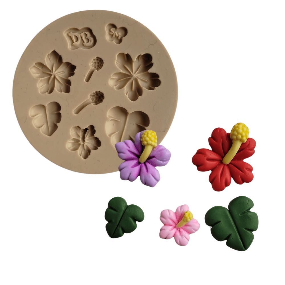 Molde de Silicone Flor Tropical da Ilha - Cód 1688