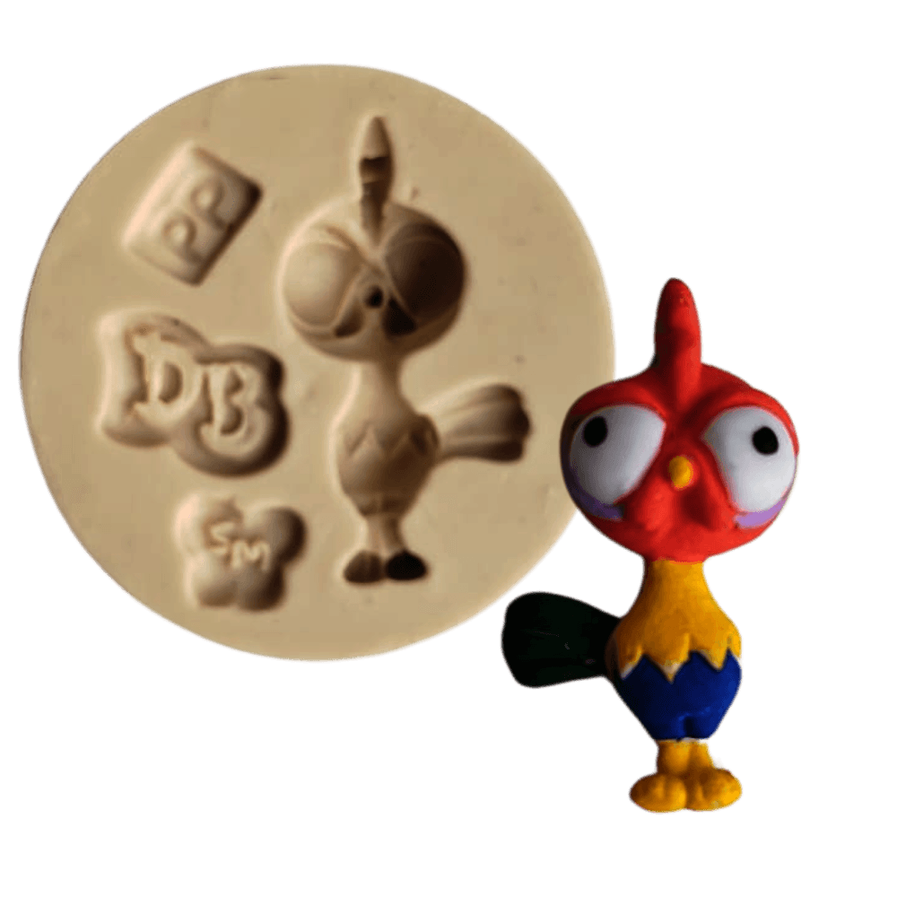 Molde de Silicone Galo da Ilha pp - Cód 1679
