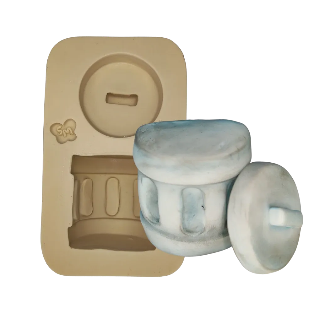 Molde de Silicone Lixeira P - cód 2351