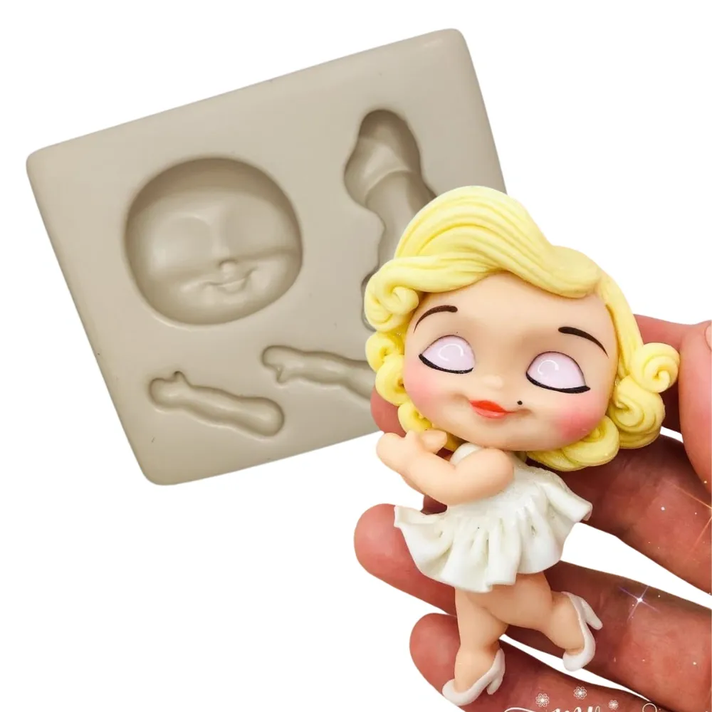 Molde de Silicone Mag Aplique Preciosa - cód 1819