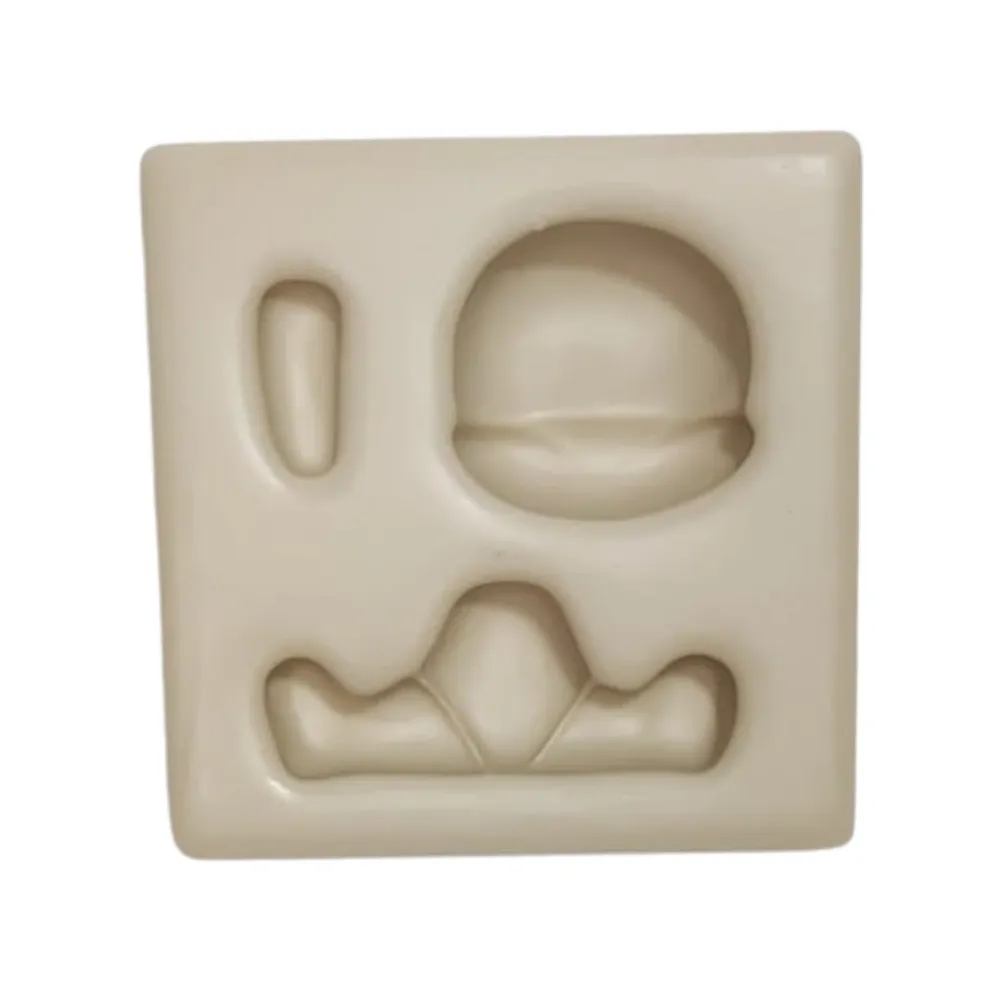 Molde de Silicone Mag Aplique Sentadinho Universal - cód 2126