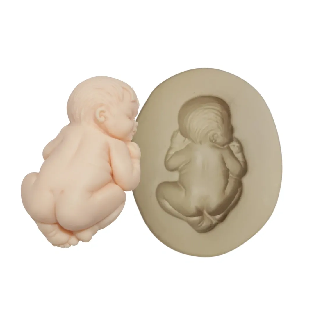 Molde de Silicone Mag Bebê Newborn - cód 1825