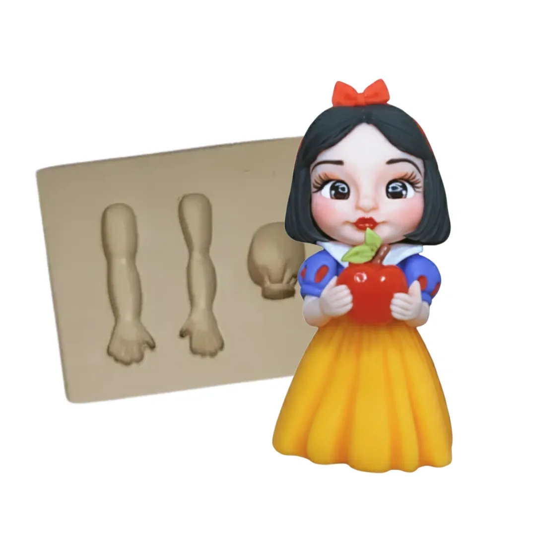 Molde de Silicone Mag Braços Princesa - cód 1863