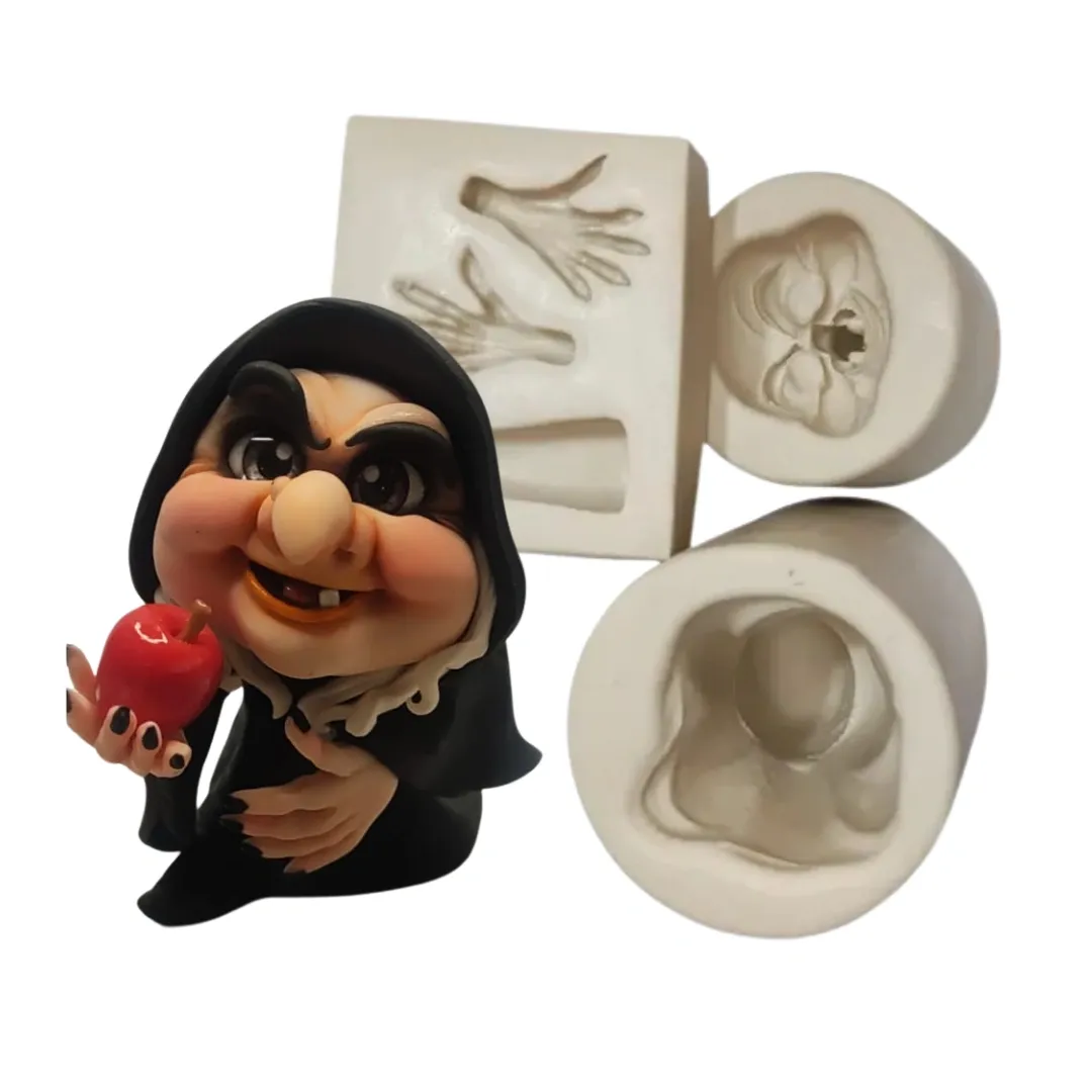 Molde de Silicone Mag Bruxa - cód 1948