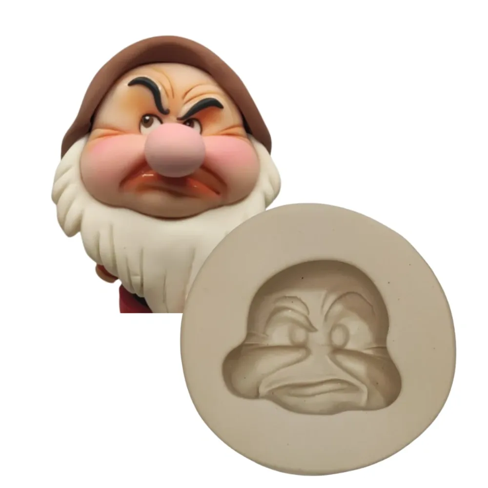 Molde de Silicone Mag Cabeça Zangado G - cód 1953