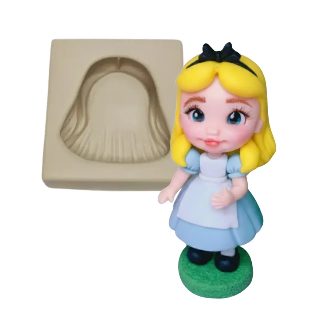 Molde de Silicone Mag Cabelinho Alice - cód 2131