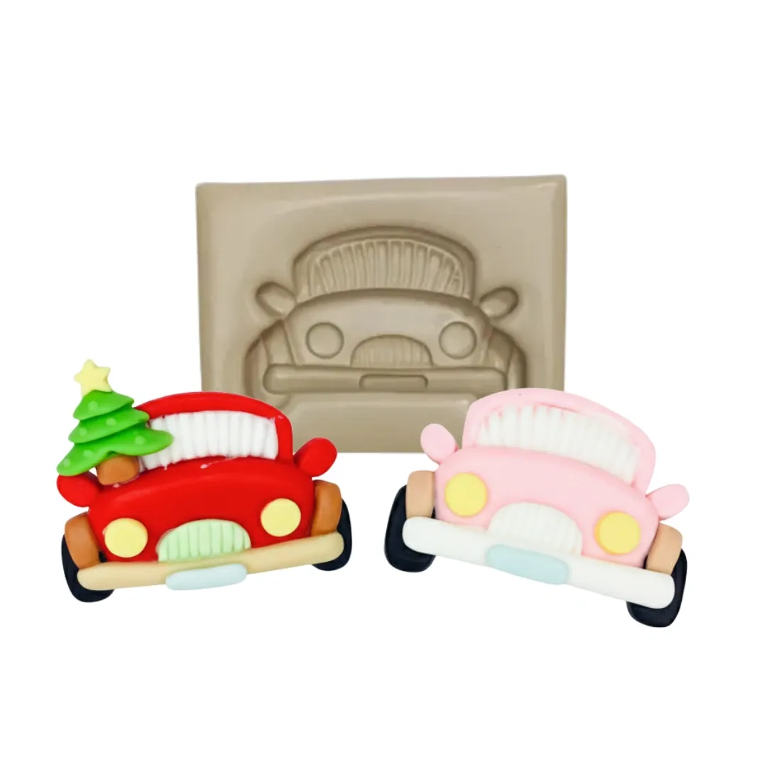 Molde de Silicone Mag Carrinho Aplique - cód 1928
