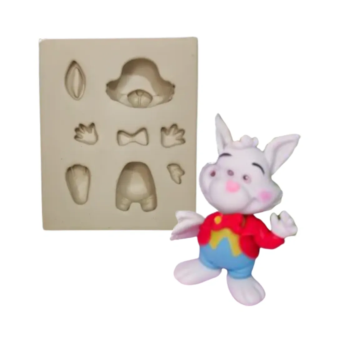 Molde de Silicone Mag Coelho Tô Com Pressa - cód 2016