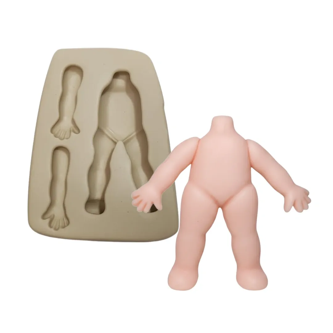 Molde de Silicone Mag Corpinho Fofis M - cód 1841