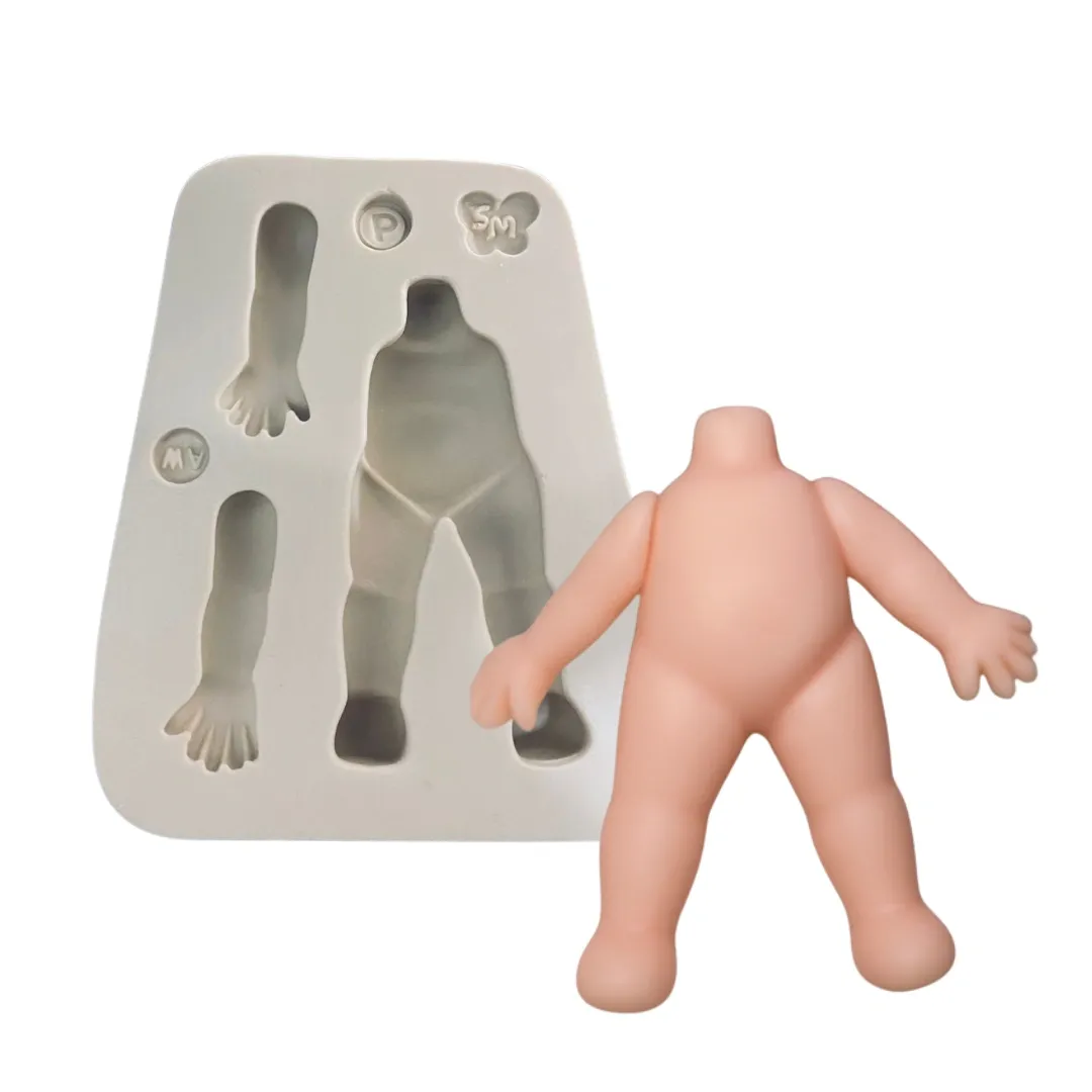 Molde de Silicone Mag Corpinho Fofis P - cód 1840
