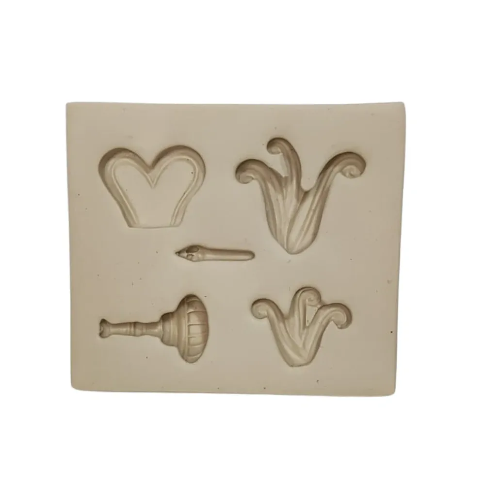 Molde de Silicone Mag Elementos Jardim Maluco - cód 1993