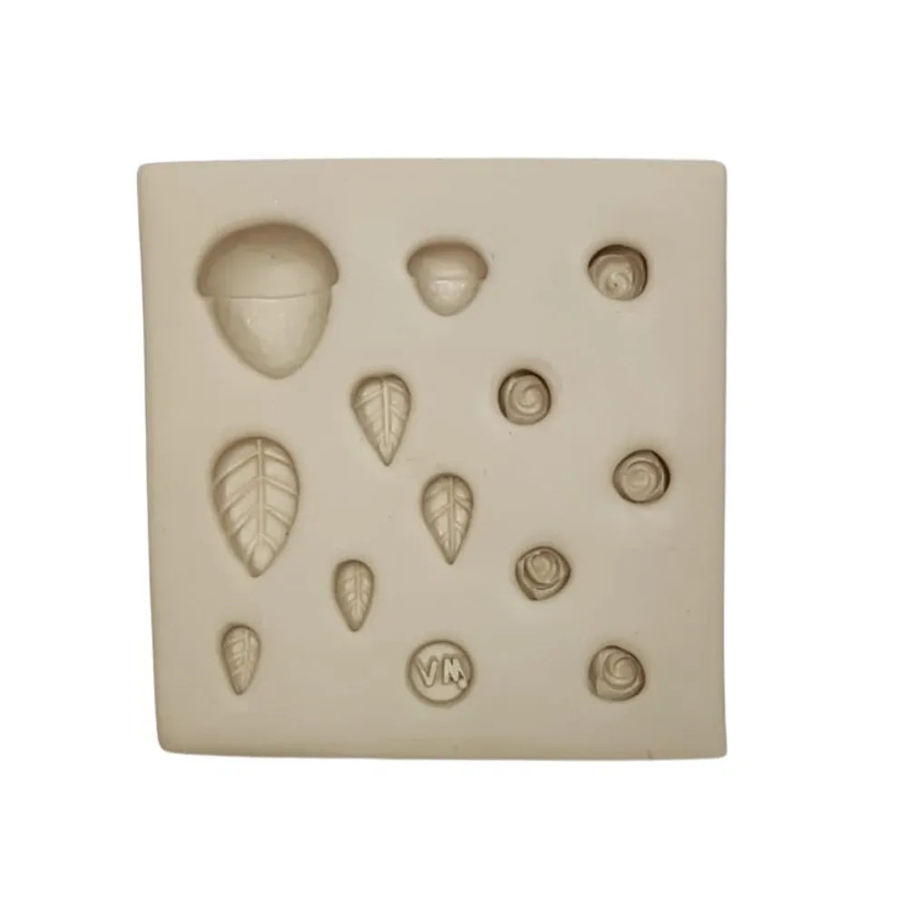 Molde de Silicone Mag Florais Bosque - cód 2003
