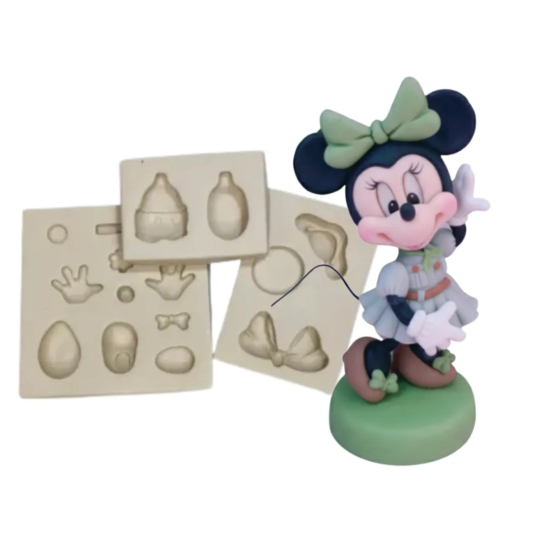 Molde de Silicone Mag Ratinhos M - cód 1892