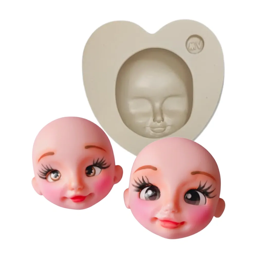 Molde de Silicone Mag Rostinho Flavinha - cód 1803