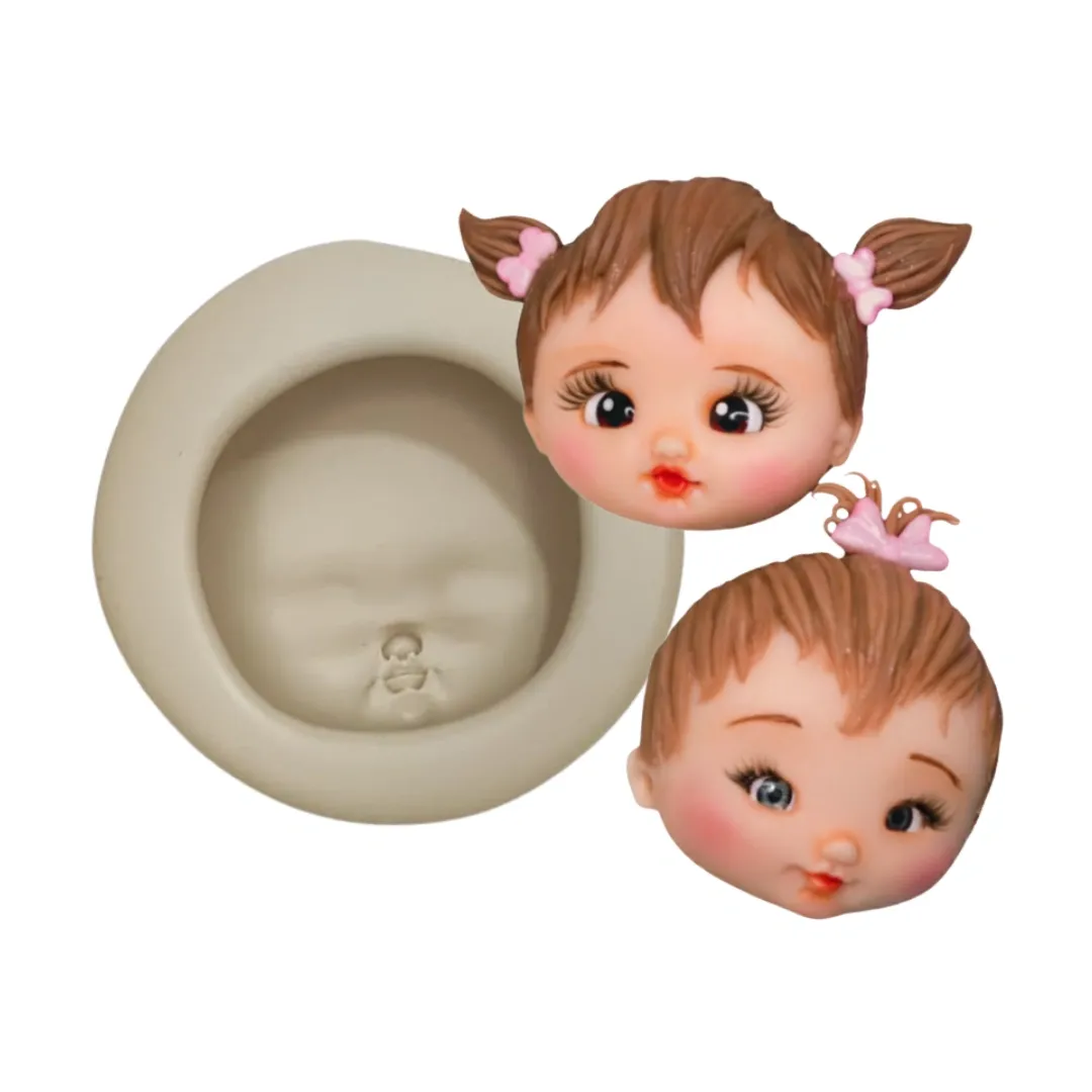 Molde de Silicone Mag Rostinho Gigi - cód 1808