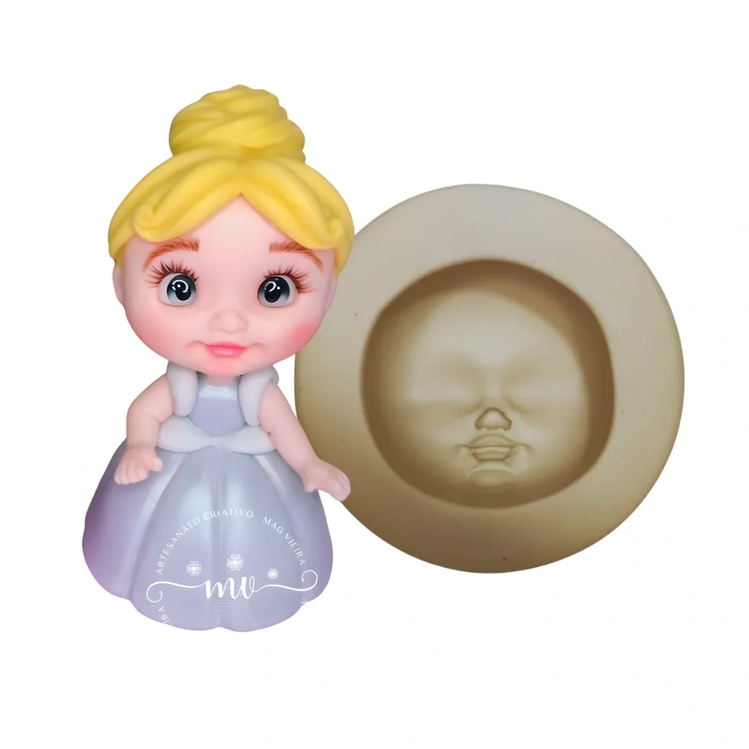 Molde de silicone Mag Rostinho Lili - cód 1800