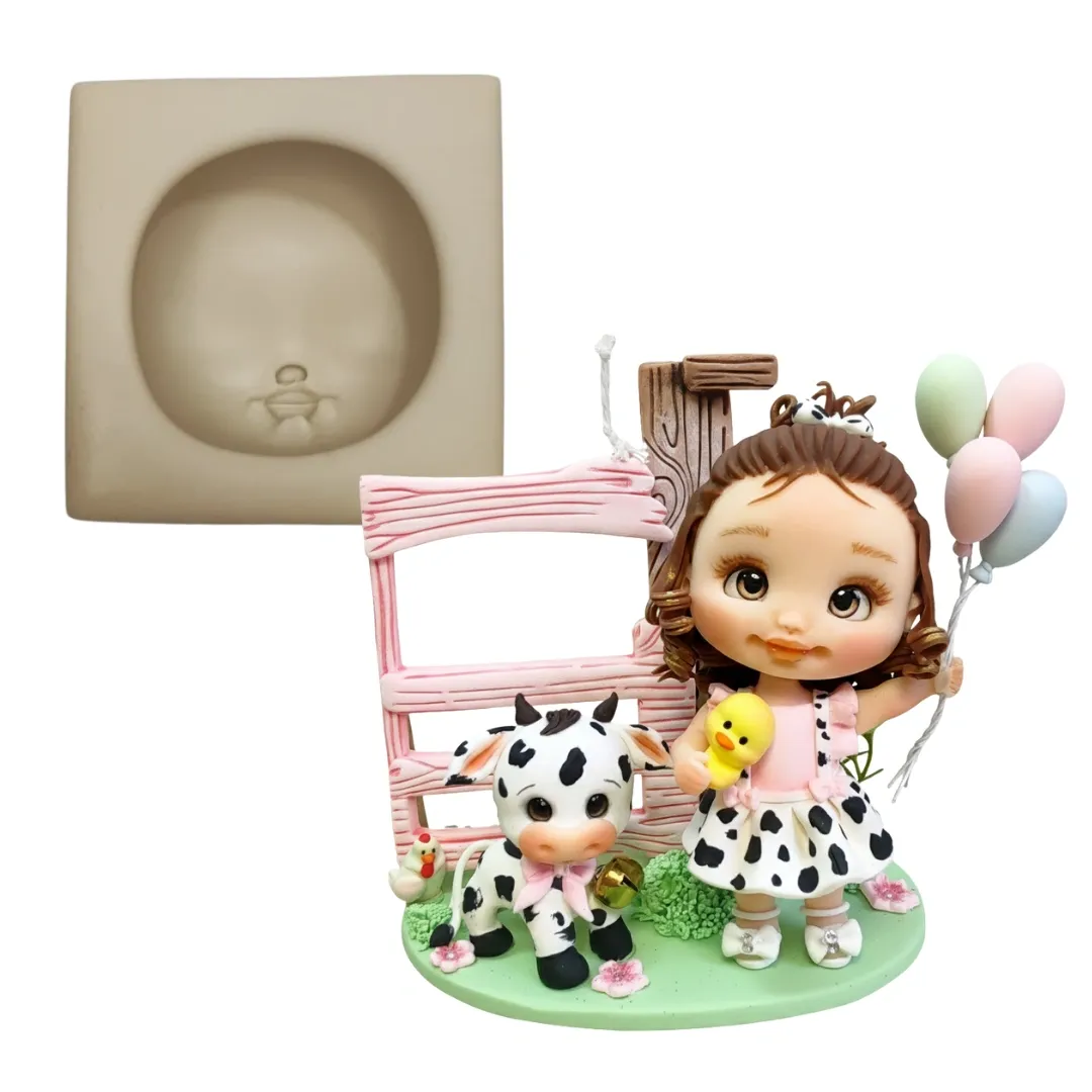 Molde de silicone Mag Rostinho Modelado M2 - cód 1790
