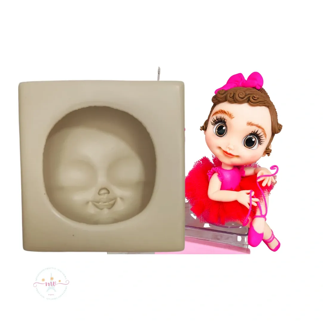 Molde de silicone Mag Rostinho Myrele - cód 1796