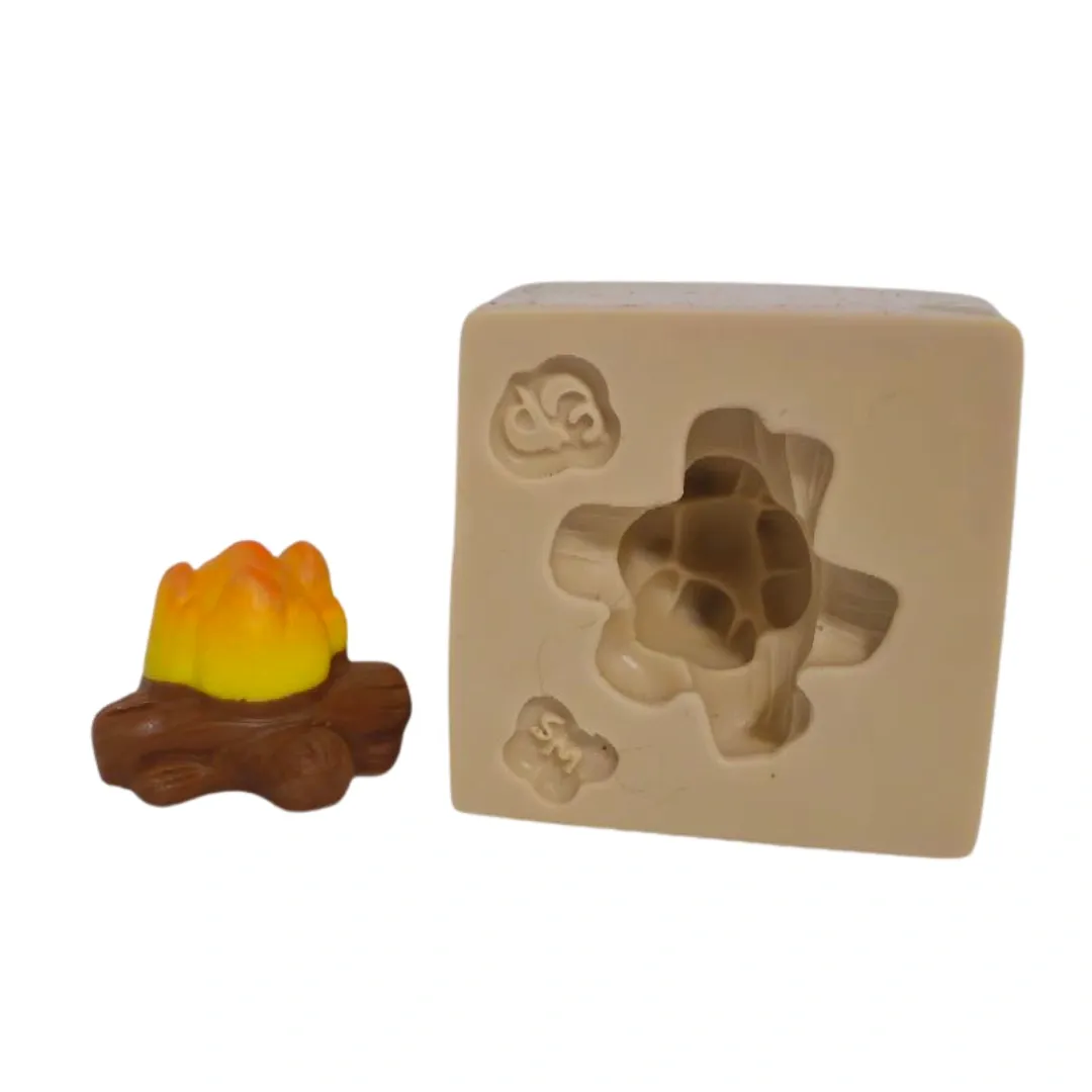 Molde de Silicone Mini Fogueira Paixão - Cód 2153
