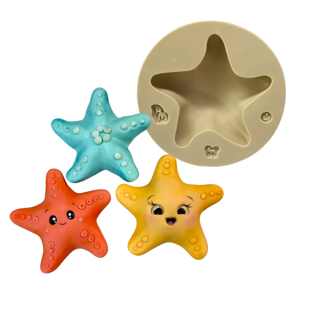 Molde de Silicone Mundo Marinho Estrela do Mar M - Cód 2057