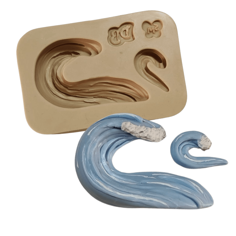 Molde de Silicone Onda do Mar - Cód 1690