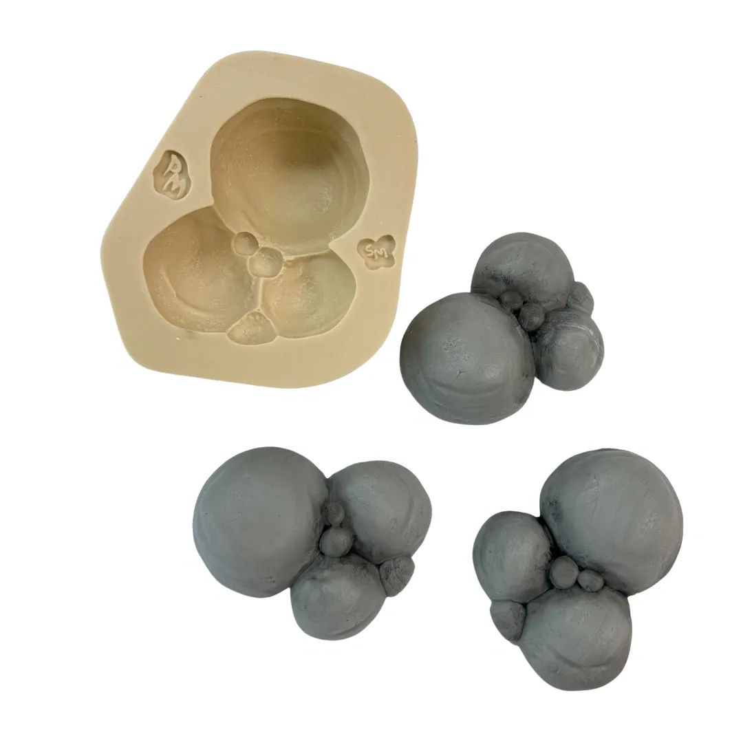 Molde de Silicone Pedra 3D - Tripla - Cód 2062
